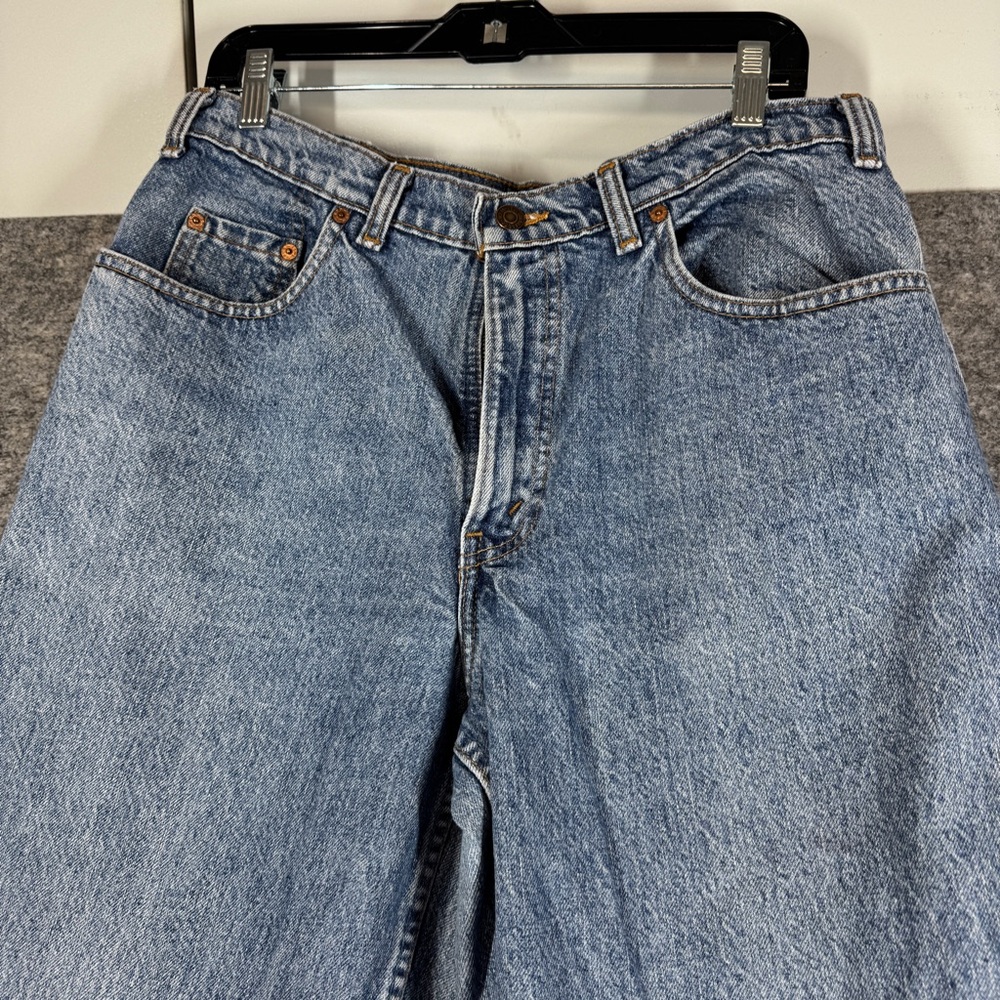 Vintage Levi’s 533 90s Denim Jeans Blue Straight Leg Size 28 Light Wash Relaxed - Picture 4 of 16